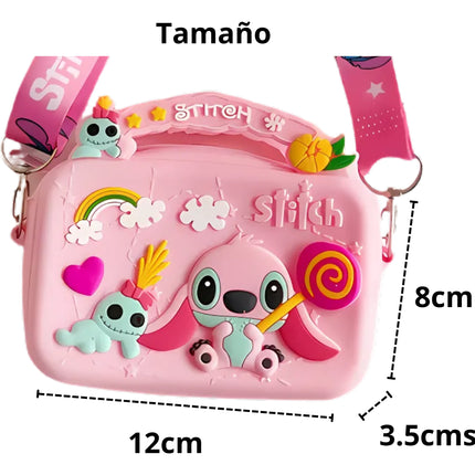 Bolso Silicona Lilo Stitch Monedero Bolsita Hombro Regalo