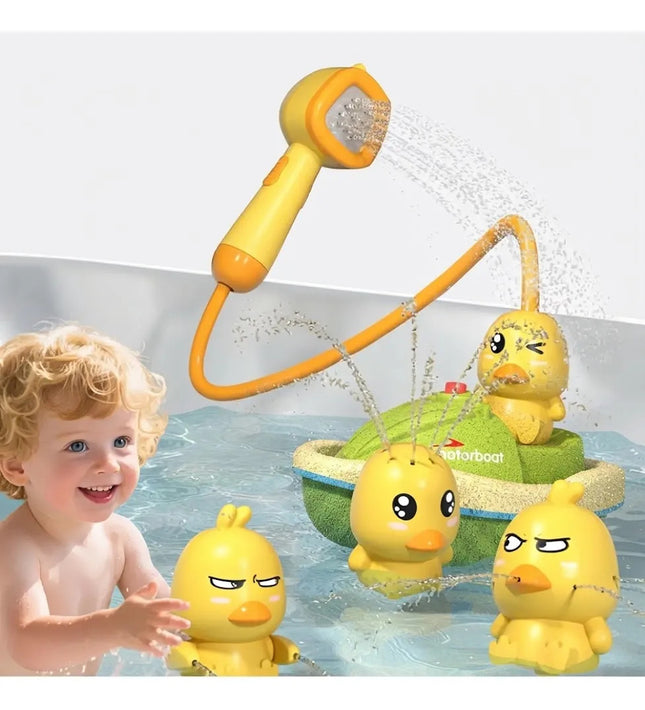 Juguete Baño Bebé Patito Amarillo Ducha Rociador Agua Tina