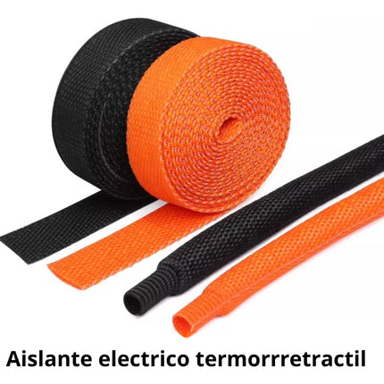 2m Forro Trenzado Termoretráctil Encogible 6mm Para Cable