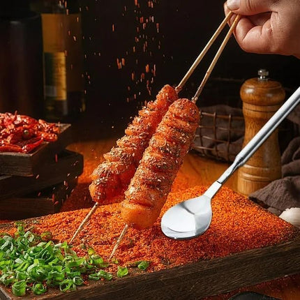 Tenedor o Chuchara Telescópico Extensible Acero Inoxidable Barbacoa