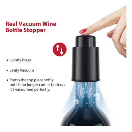 Tapon Botella Bomba Corcho Vino Vacío Sellado Con Fechador