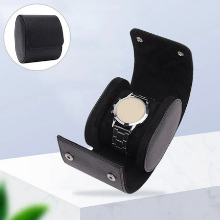 Estuche Rigido Caja De Cuero Pu Para Reloj 1 Ranura De Viaje