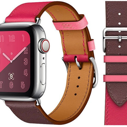 Correa De Cuero Genuino Para Apple Watch Strap De Piel Regalo