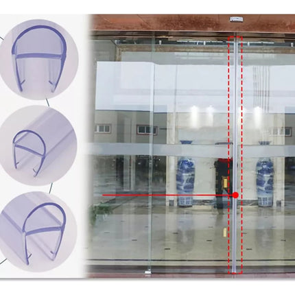 Tira Barrera De Agua Para Cancel Baño Sellado Puerta Cristal
