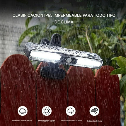 Set 2 Lámparas Led Solares Exterior Con Clip Hy 3 Modos Luz