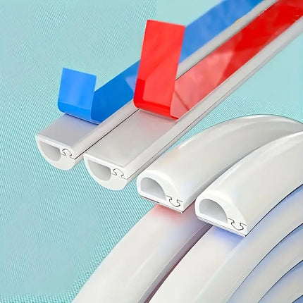 1m Cubierta Canaleta Cable Autoadhesivo Protector Cableado