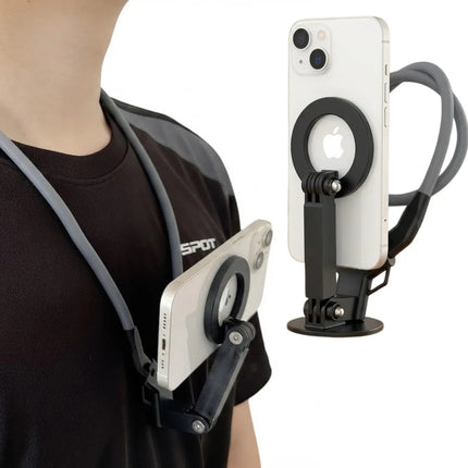 Soporte Magnetico Cuello Magsafe Tripode Celular Camara Pov