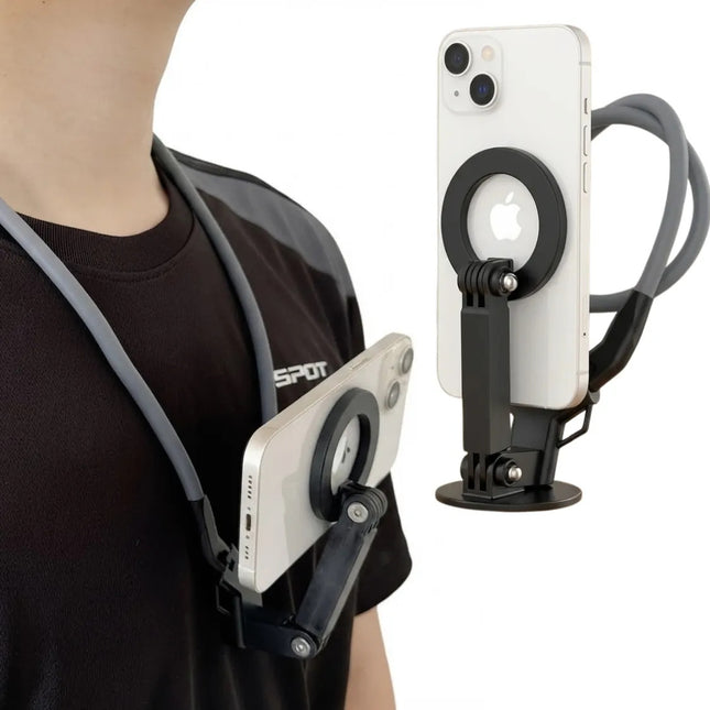 Soporte Magnetico Cuello Magsafe Tripode Celular Camara Pov