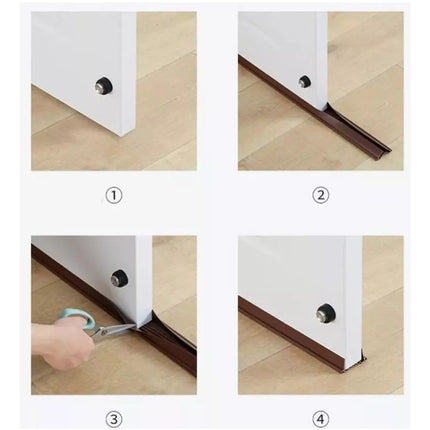 Burlete Tira Sellado Pvc Puerta Tope Aislamiento Antipolvo