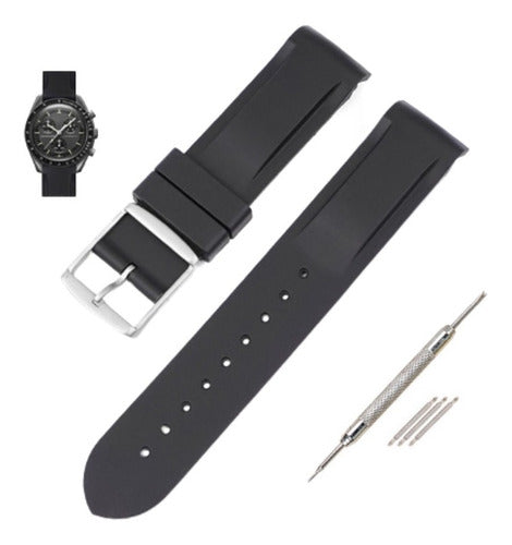 Correa Para Reloj Compatible Con Omega X Swatch Moonswatch