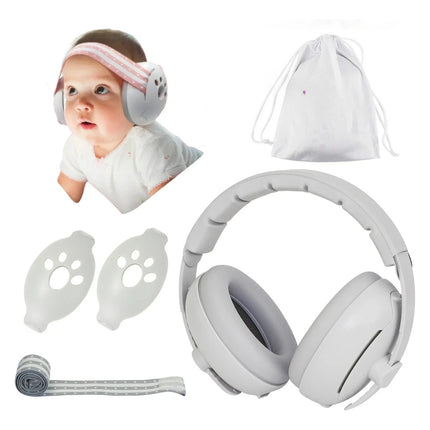 Kit 2 En 1 Orejeras Aislante Antiruido Bebe Protector Ruido