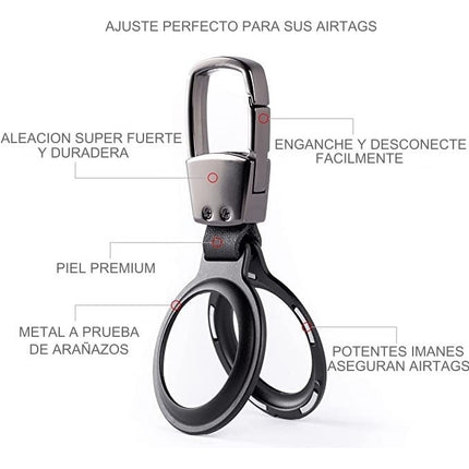 Funda Metal Uso Rudo Llavero Collar Perro Para Apple Airtags