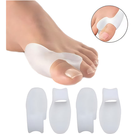 2 Pares Separador Dedos De Pies Protector Juanetes Silicona