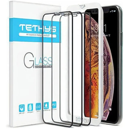 3pzas 9h Protector Vidrio Templado Para Iphone 11 Pro X Xs