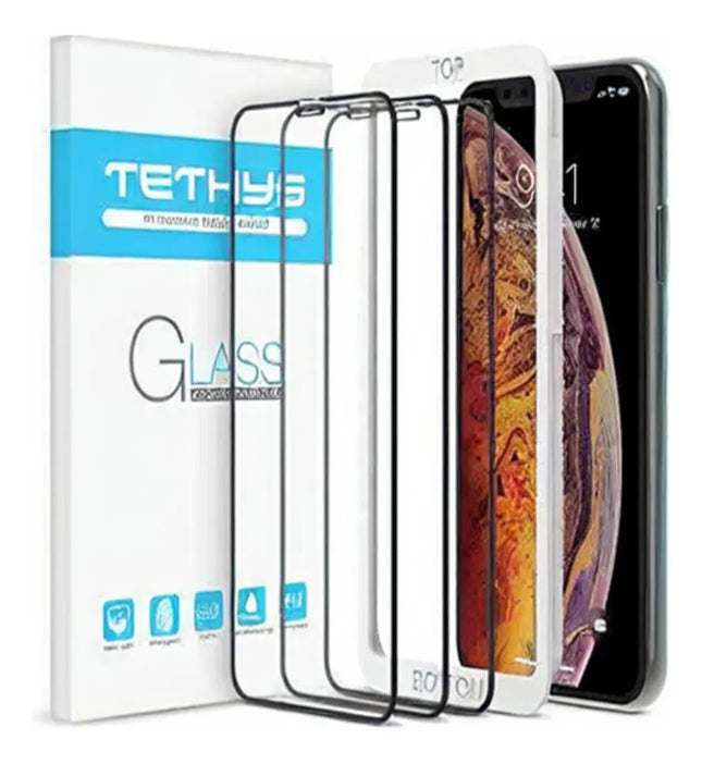 3pzas 9h Protector Vidrio Templado Para Iphone 11 Pro X Xs