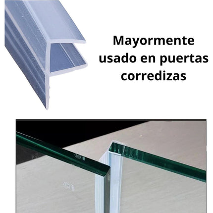 10mts Tira Sellado Puerta Ventana Cristal Vidrio Cancel En F