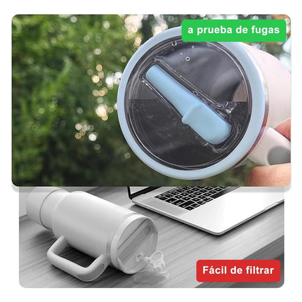 Tapadera Tapa Con Popote Para Vaso Termo Taza Stanley 40oz