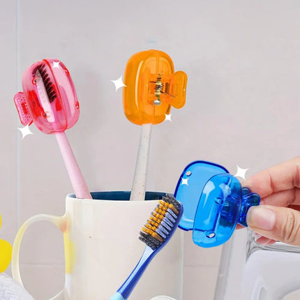 5 Pzs Clips Protectores Cabezal Cepillo De Dientes Viaje