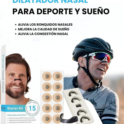 Kit 15 Tira Nasal Dilatador Magnetico Antironquidos Ciclismo