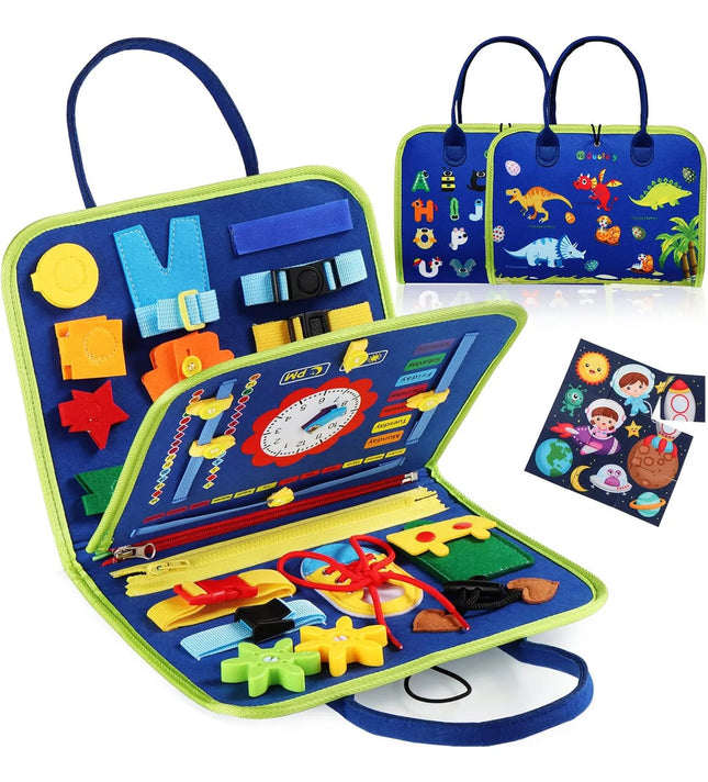 Tablero Sensorial Montessori 25 En 1 Juguete Educativo Bebe