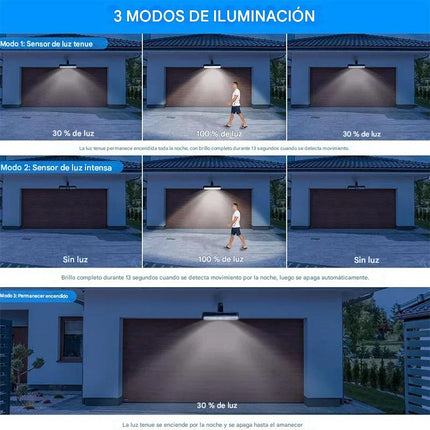 Set 2 Lámparas Led Solares Exterior Con Clip Hy 3 Modos Luz