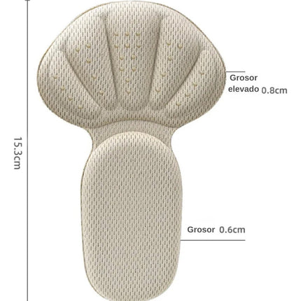 2pares Talonera En Forma T Protector Doble Talones Antidolor