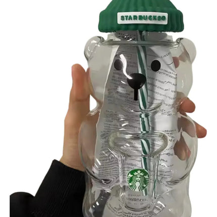 Vaso Osito Oso Plástico Taza Viral Para Bebida Café Generico