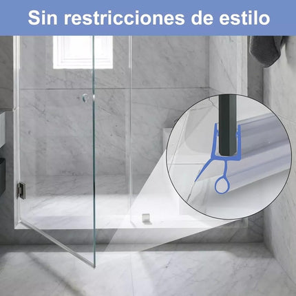 1m Tira Sellado Guardapolvo Regadera Ducha Puerta Cristal