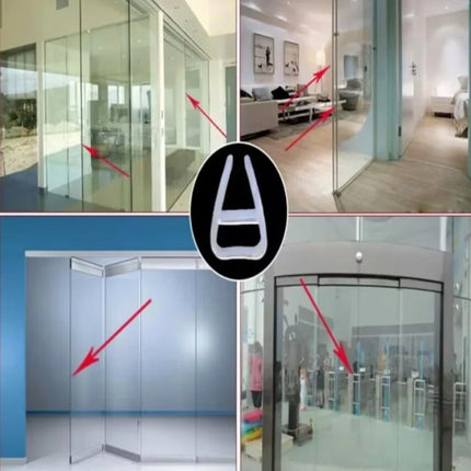 10mts Tira Sellado Puerta Ventana Cristal Vidrio Cancel En U