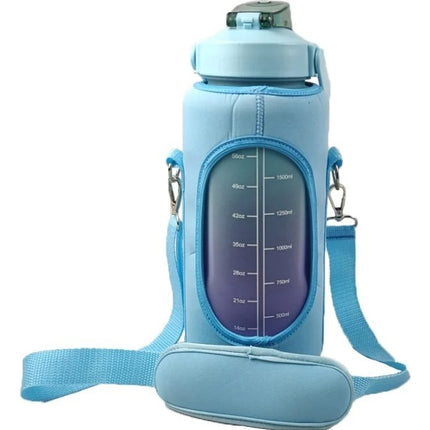 Funda Bolsa Para Botella De Agua Motivacional 2l Con Correa Termo