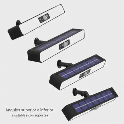 Set 2 Lámparas Led Solares Exterior Con Clip Hy 3 Modos Luz