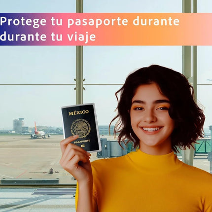 2 Fundas Porta Pasaporte Transparente De Viaje Documentos