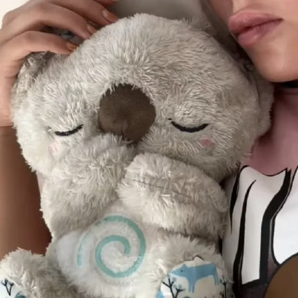 Peluche Koala Respirador Didactico Sensorial Sonido Y Luces