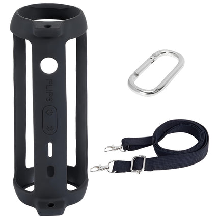 Funda Protectora Silicona Para Altavoz Jbl Flip 6 Con Correa