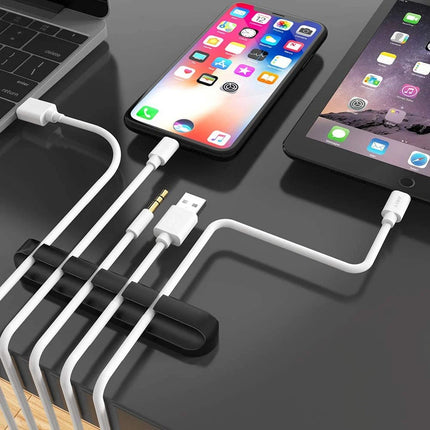 Organizador De Cables Silicona Autoadherible Hogar Oficina