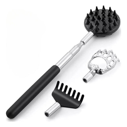Manita Rascador Espalda 3-1 Metalico Para Rascar Extensible