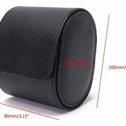 Estuche Rigido Caja De Cuero Pu Para Reloj 1 Ranura De Viaje