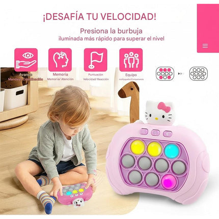 Juego Push Pop It Electrónico Antiestrés Personajes Animados