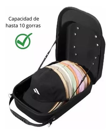 Estuche Rigido De Viaje Para Gorras Con Correa Cachuchas 6-7