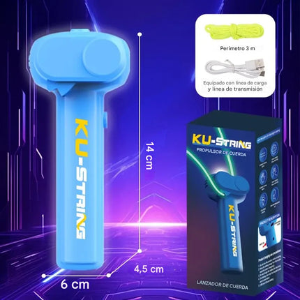 Juguete Lanzador De Cuerda Led Rope Launcher Ku String Niños