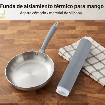 Aislante Sarten Silicona Agarradera Mango Resistente Calor