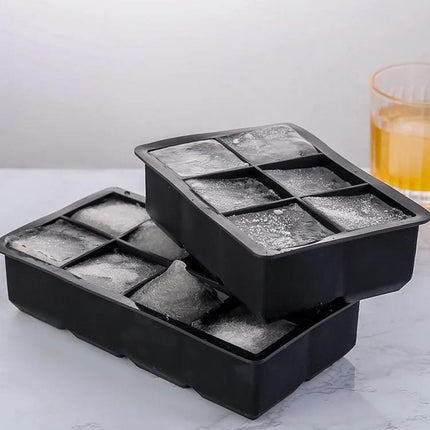 2 Pzas Molde Bandeja Para Hielo De Silicona Gourmet Cubos