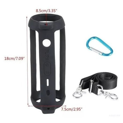 Funda Protectora Silicona Para Altavoz Jbl Flip 6 Con Correa