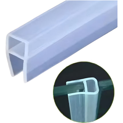 10mt Tira Sellado U Puerta Cristal Burlete Cancel Baño Ducha