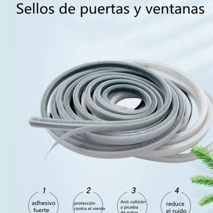 6mt Tira Sellado Cepillo Cinta Polvera Puerta Ventana 9x23mm