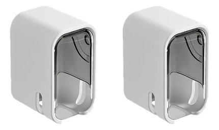 Soporte Cepillos Dientes Pared Baño C/tapa Antipolvo X2