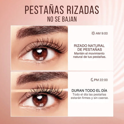 Rizador De Pestañas Con Peine Enchinador Cepillo Maquillaje
