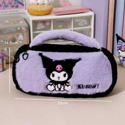 Cosmetiquera Afelpada Kuromi Hello Kitty Lapicera Kawaii