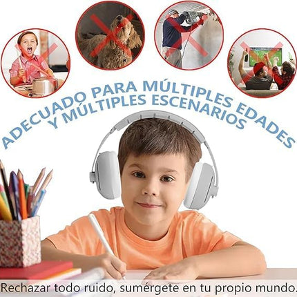 Kit 2 En 1 Orejeras Aislante Antiruido Bebe Protector Ruido