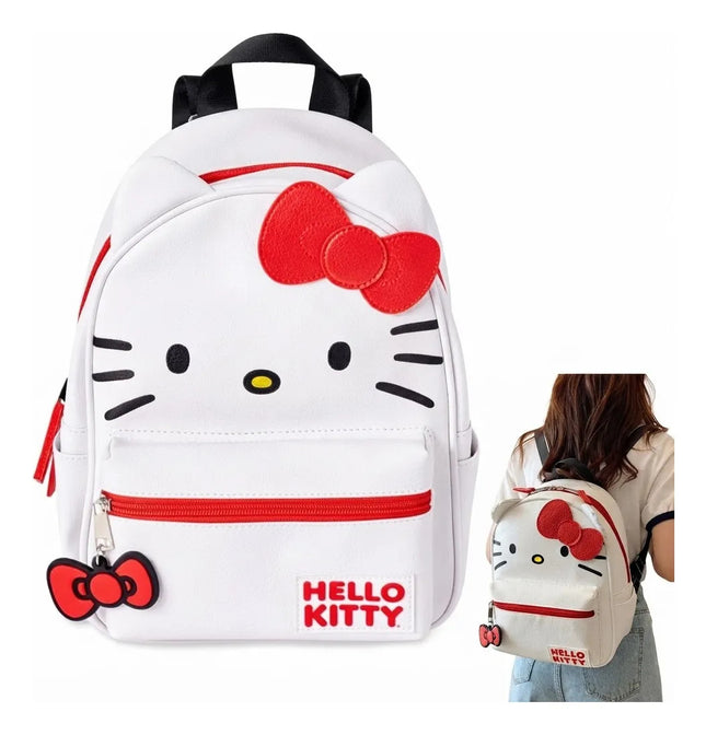 Mochila Hello Kitty Escolar Niña Mujer Regreso A Clases 35cm